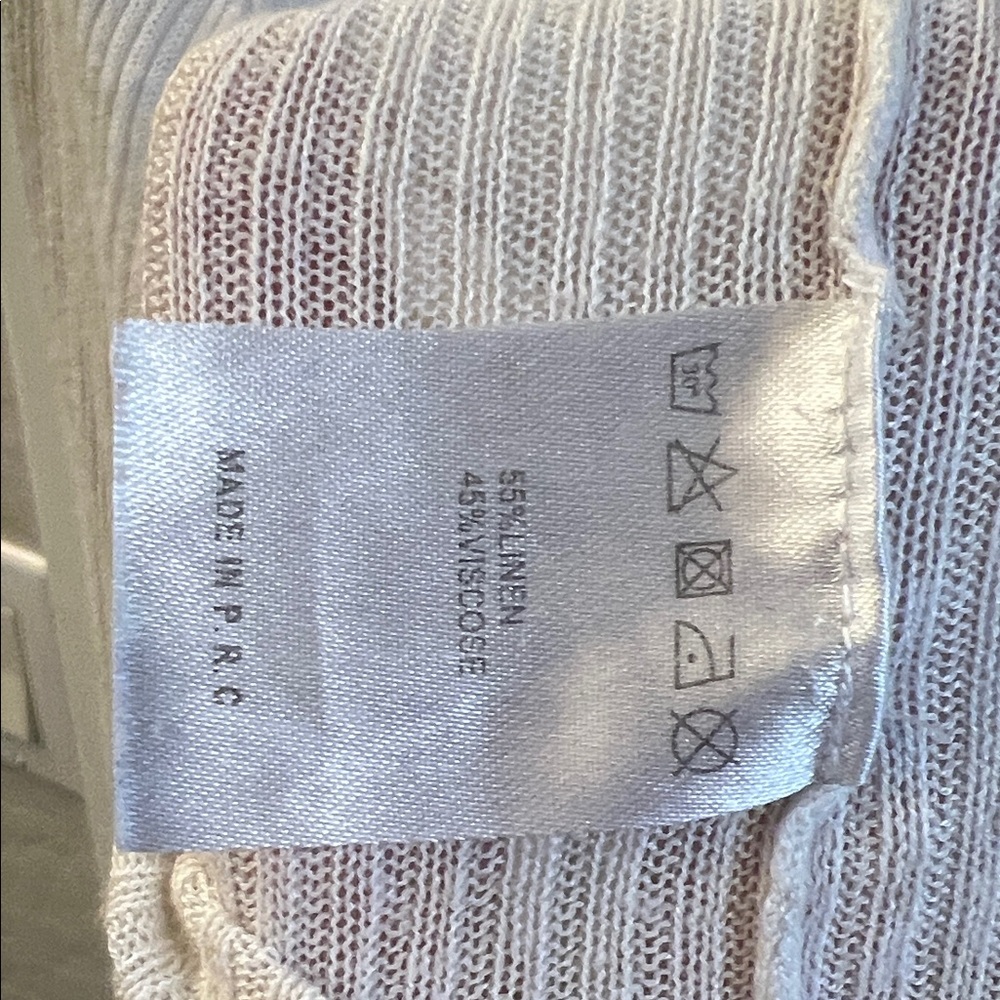 Vintage Brandy Melville Cream Ribbed Long Sleeve Top - Picture 5 of 5